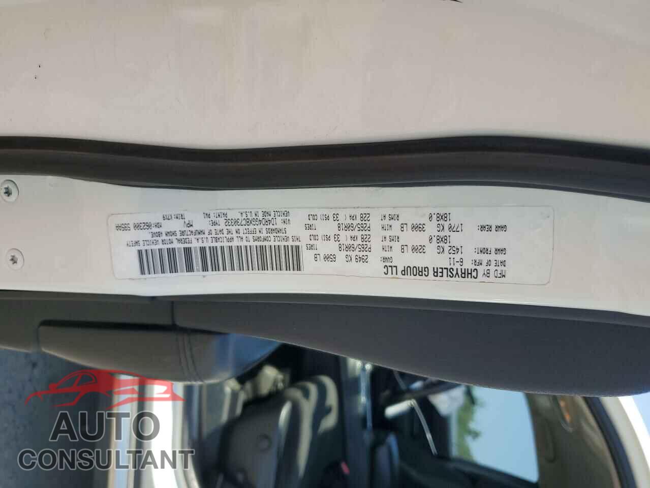 DODGE DURANGO 2011 - 1D4RD4GGXBC730332