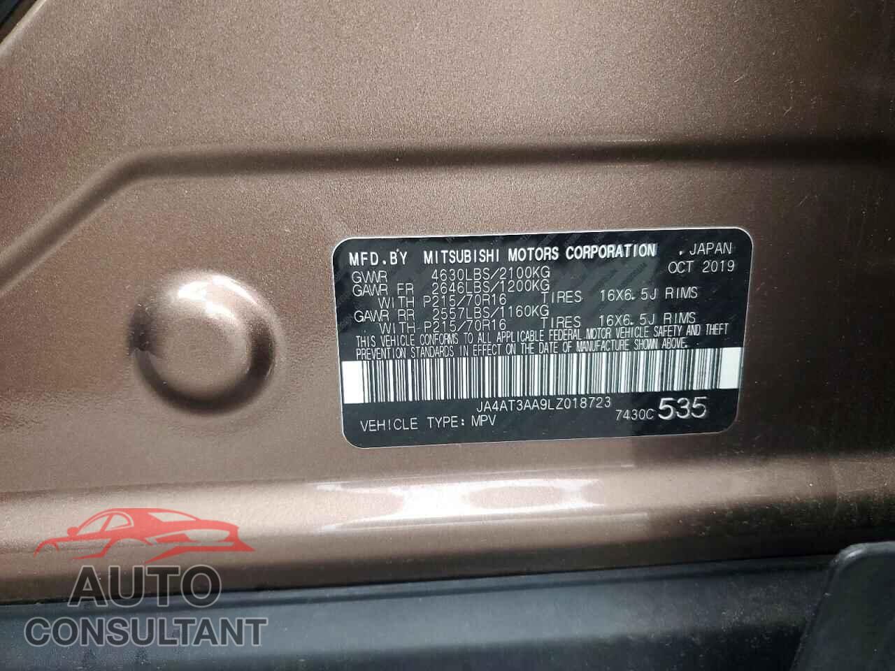 MITSUBISHI ECLIPSE 2020 - JA4AT3AA9LZ018723