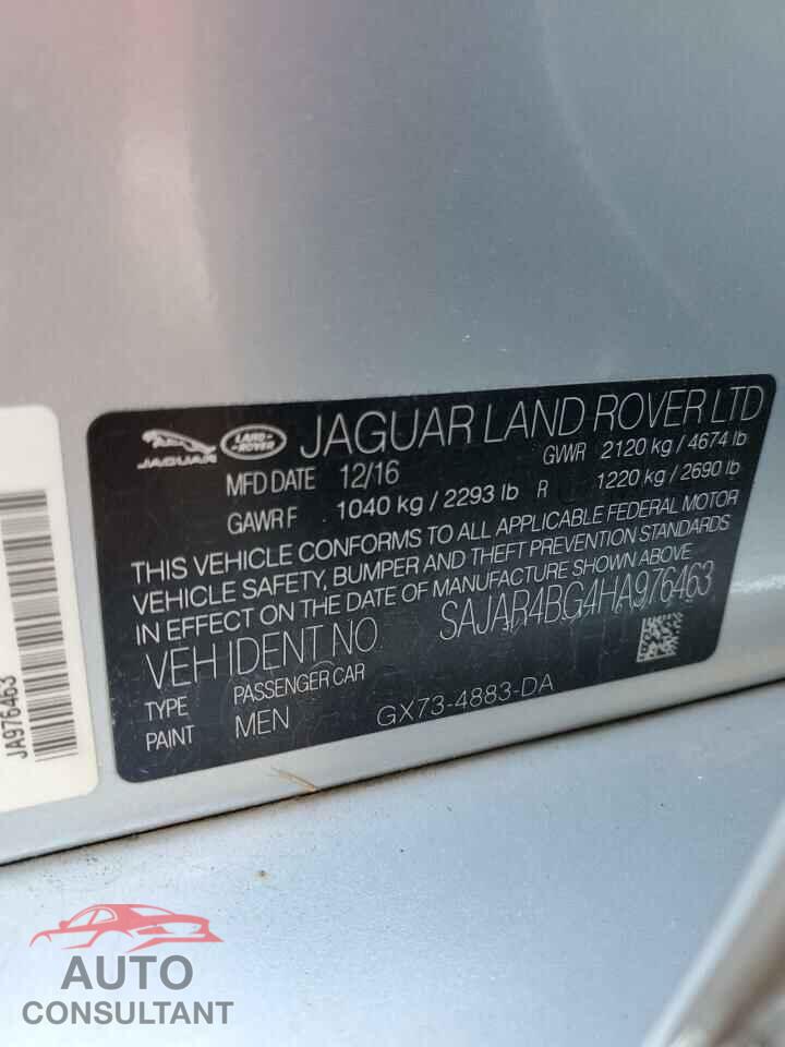 JAGUAR XE 2017 - SAJAR4BG4HA976463