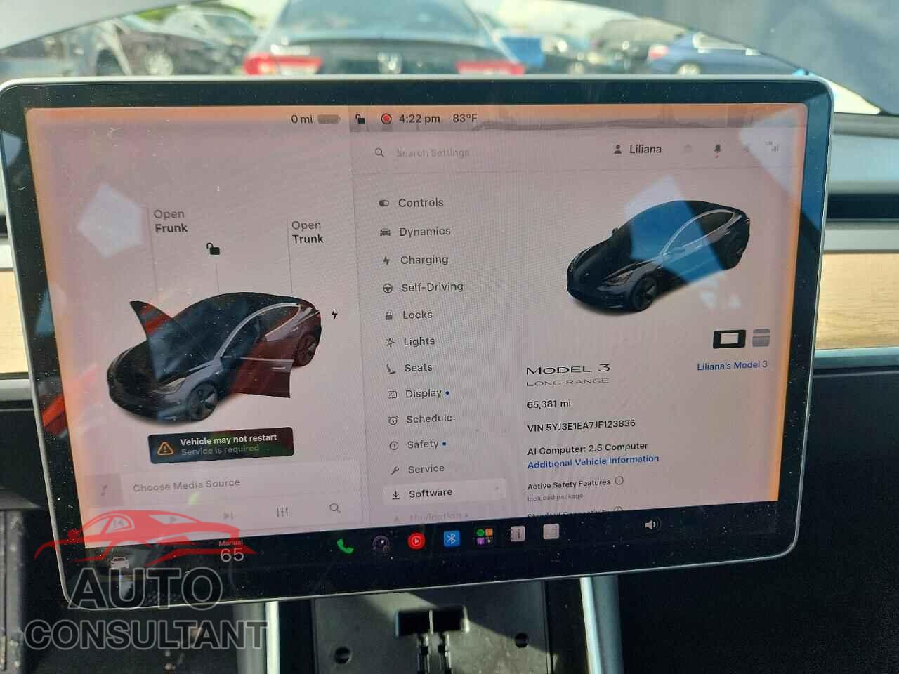 TESLA MODEL 3 2018 - 5YJ3E1EA7JF123836