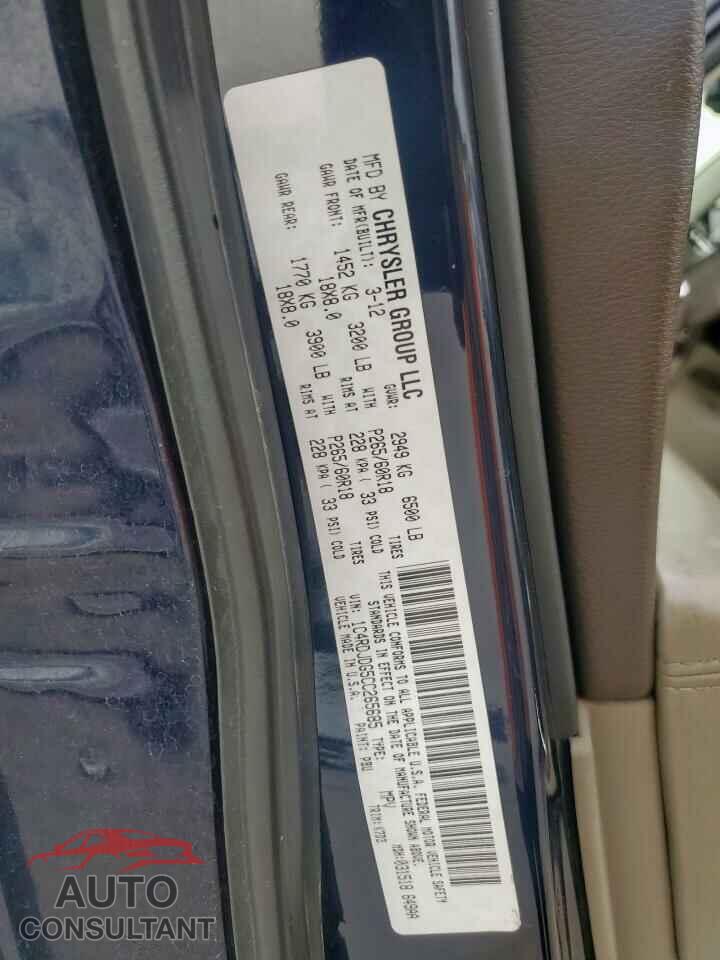 DODGE DURANGO 2012 - 1C4RDJDG5CC265685