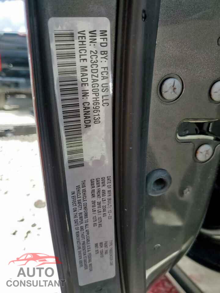 DODGE CHALLENGER 2023 - 2C3CDZAG0PH696130