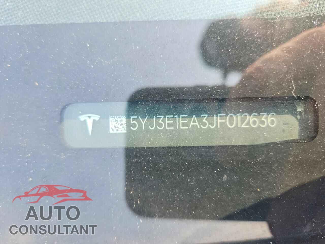 TESLA MODEL 3 2018 - 5YJ3E1EA3JF012636