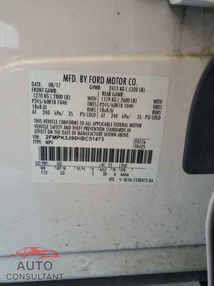 FORD EDGE 2017 - 2FMPK3J96HBC51473