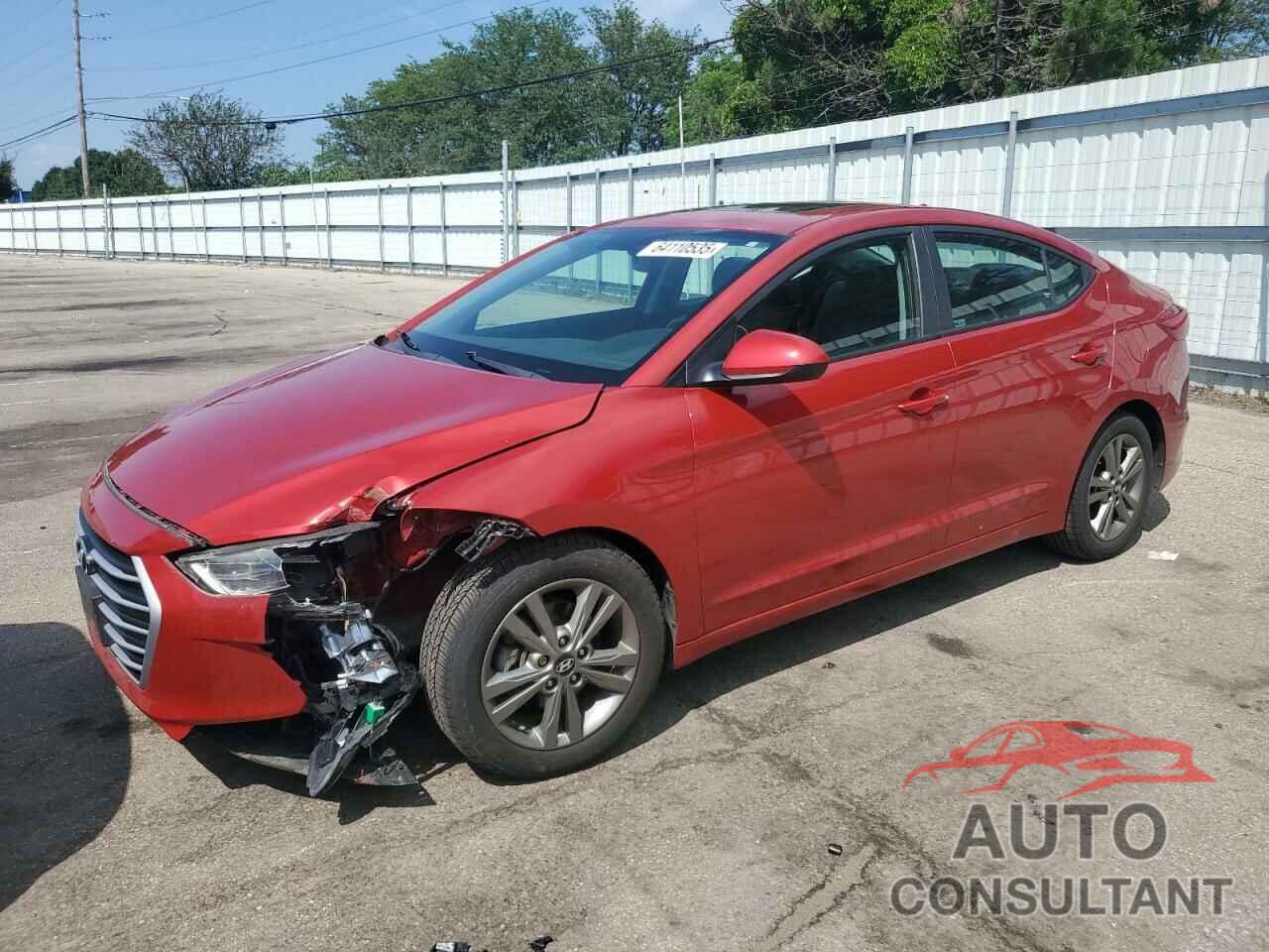 HYUNDAI ELANTRA 2018 - 5NPD84LF4JH220795