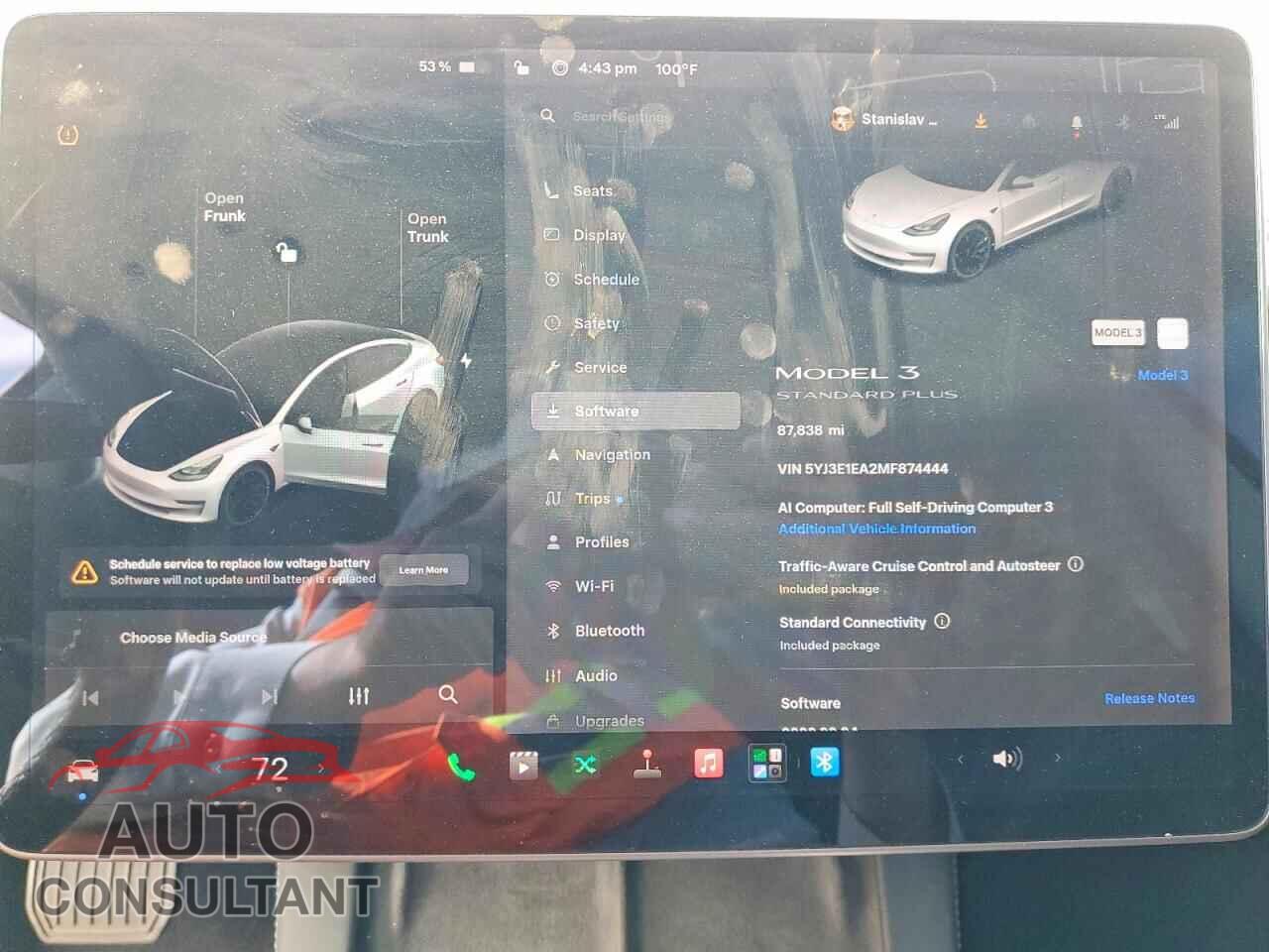 TESLA MODEL 3 2021 - 5YJ3E1EA2MF874444