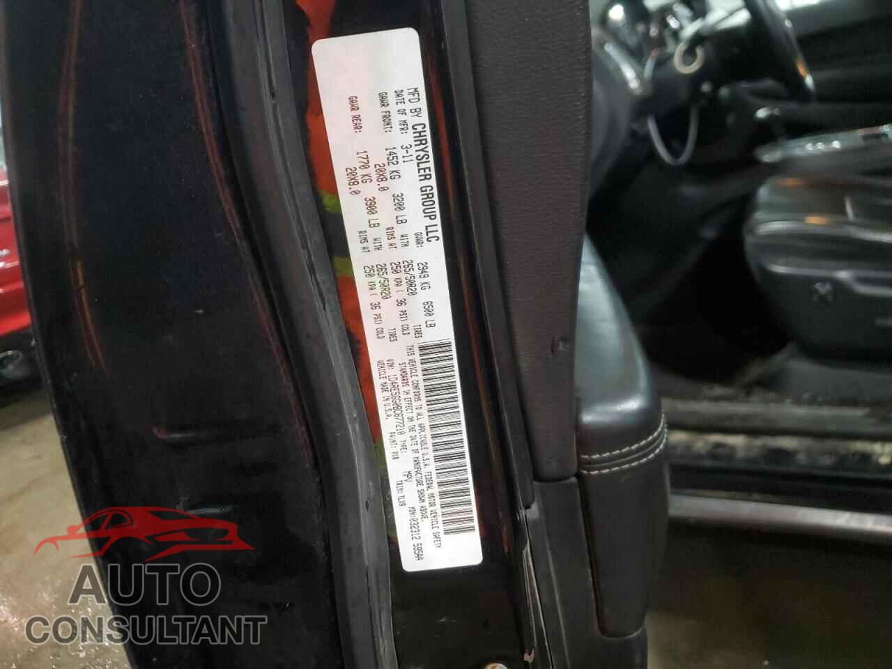 DODGE DURANGO 2011 - 1D4RE5GG0BC677210