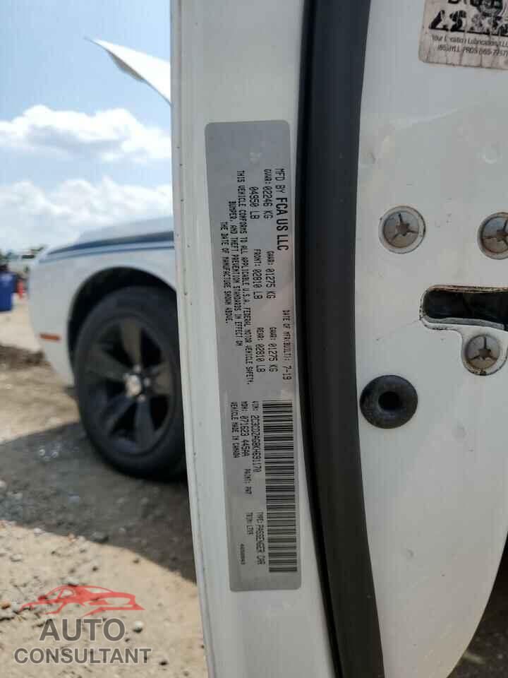 DODGE CHALLENGER 2019 - 2C3CDZAG8KH691170