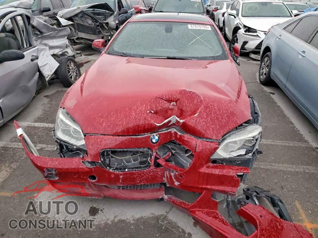 BMW 6 SERIES 2012 - WBALX3C55CDV77652