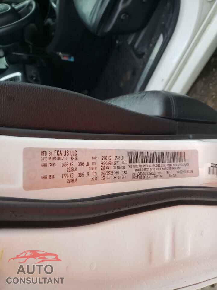 DODGE DURANGO 2016 - 1C4RDJDG4GC460599