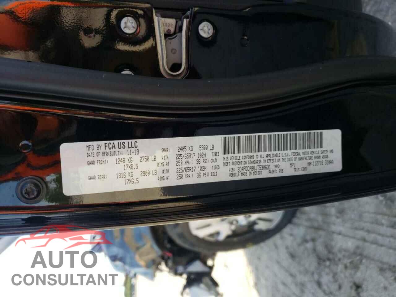 DODGE JOURNEY 2018 - 3C4PDCAB8JT530631