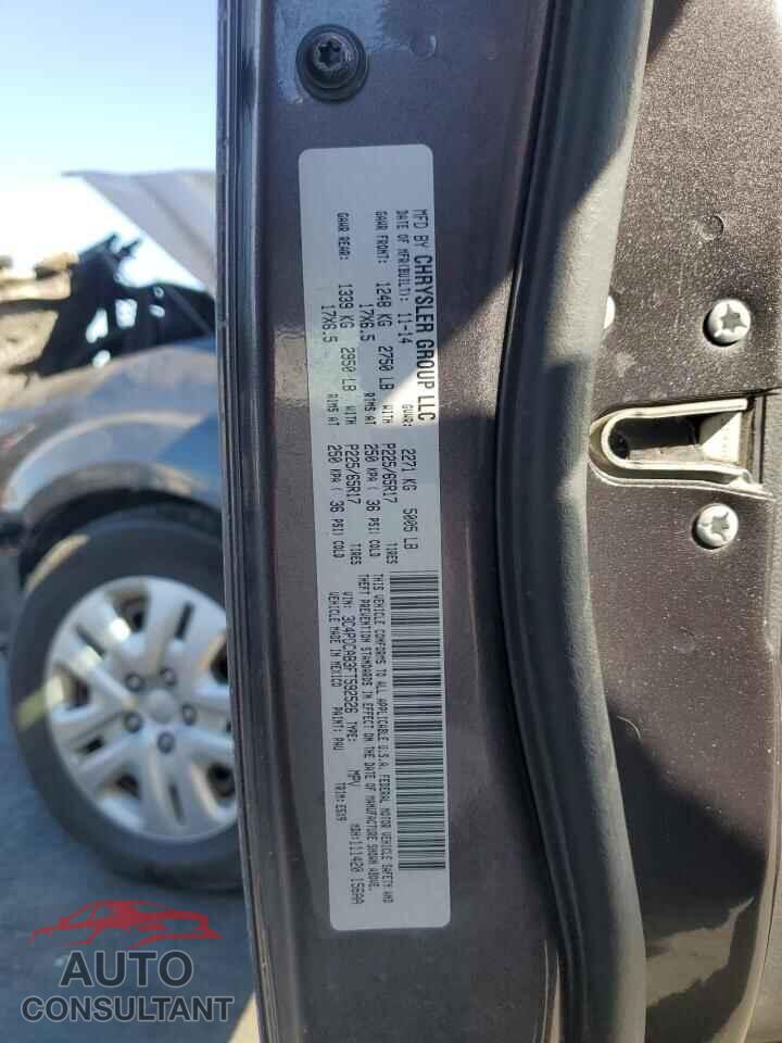 DODGE JOURNEY 2015 - 3C4PDCAB3FT592526