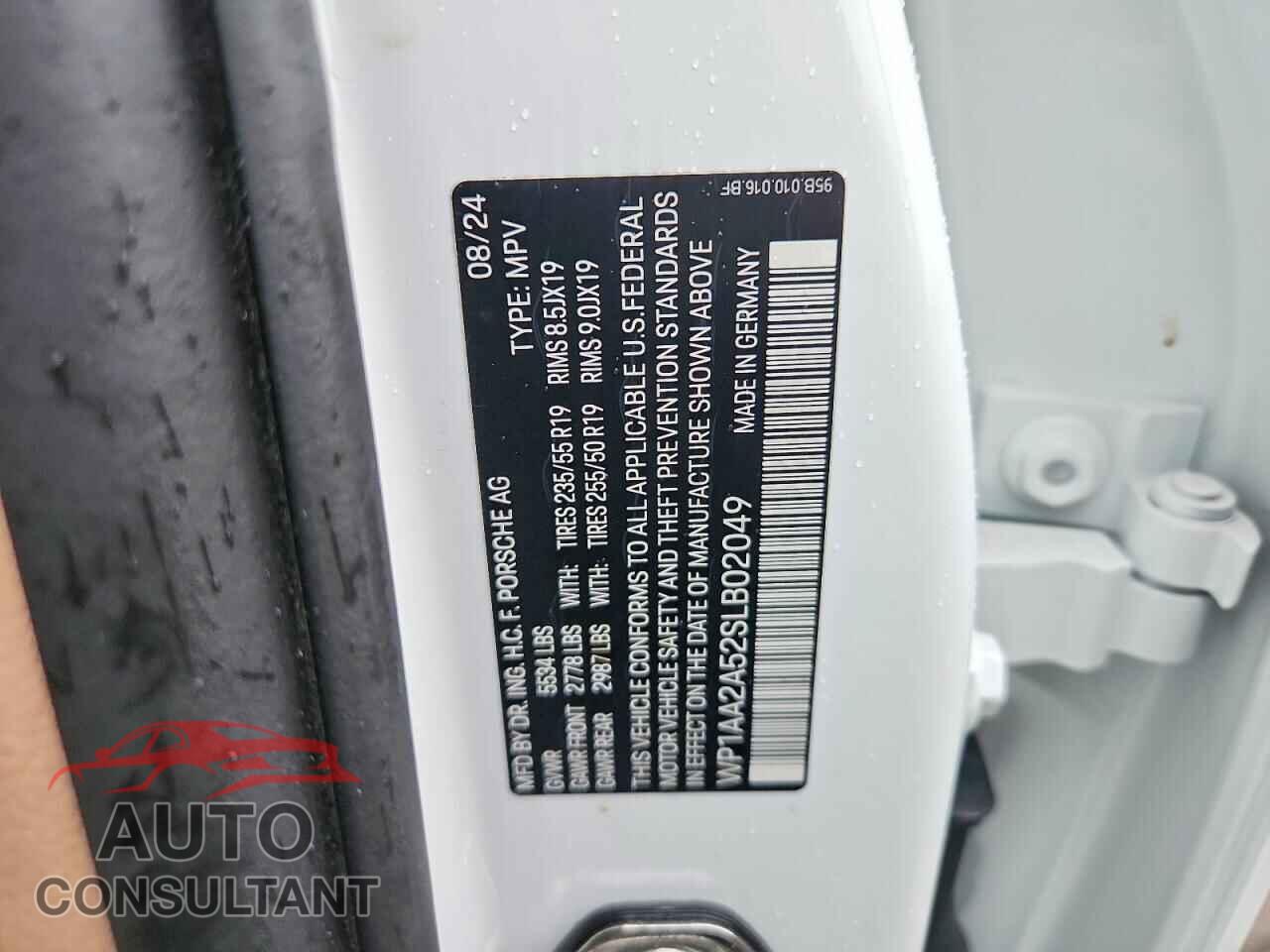 PORSCHE MACAN 2025 - WP1AA2A52SLB02049