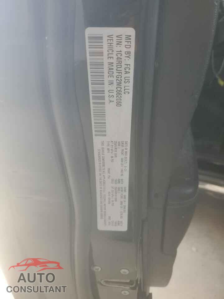 DODGE DURANGO 2021 - 1C4RDJFG2MC662060