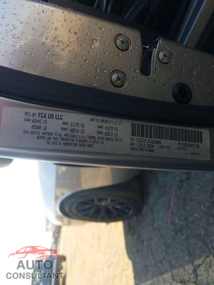 DODGE CHALLENGER 2018 - 2C3CDZFJ7JH218900