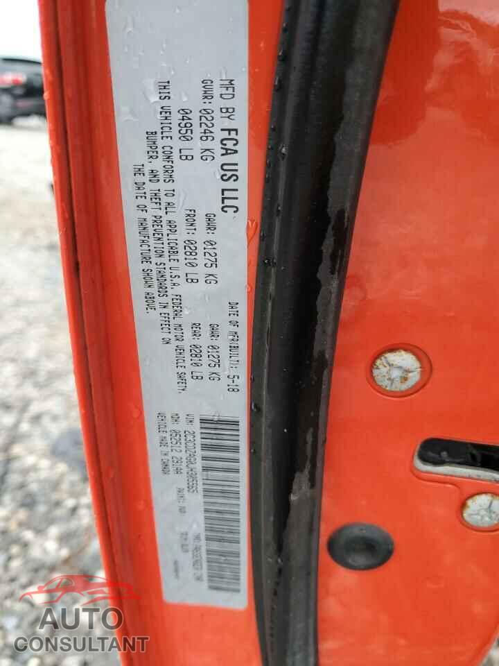 DODGE CHALLENGER 2018 - 2C3CDZAG0JH305565