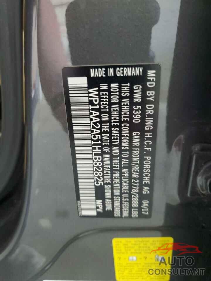 PORSCHE MACAN 2017 - WP1AA2A51HLB82825
