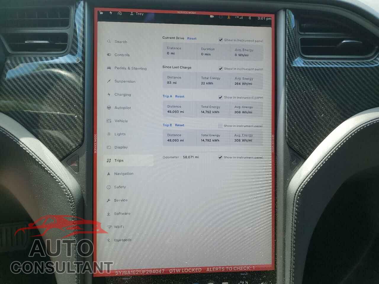TESLA MODEL S 2018 - 5YJSA1E21JF294047