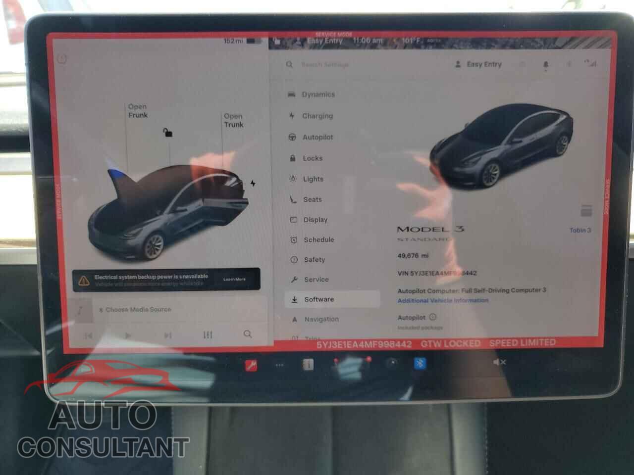 TESLA MODEL 3 2021 - 5YJ3E1EA4MF998442