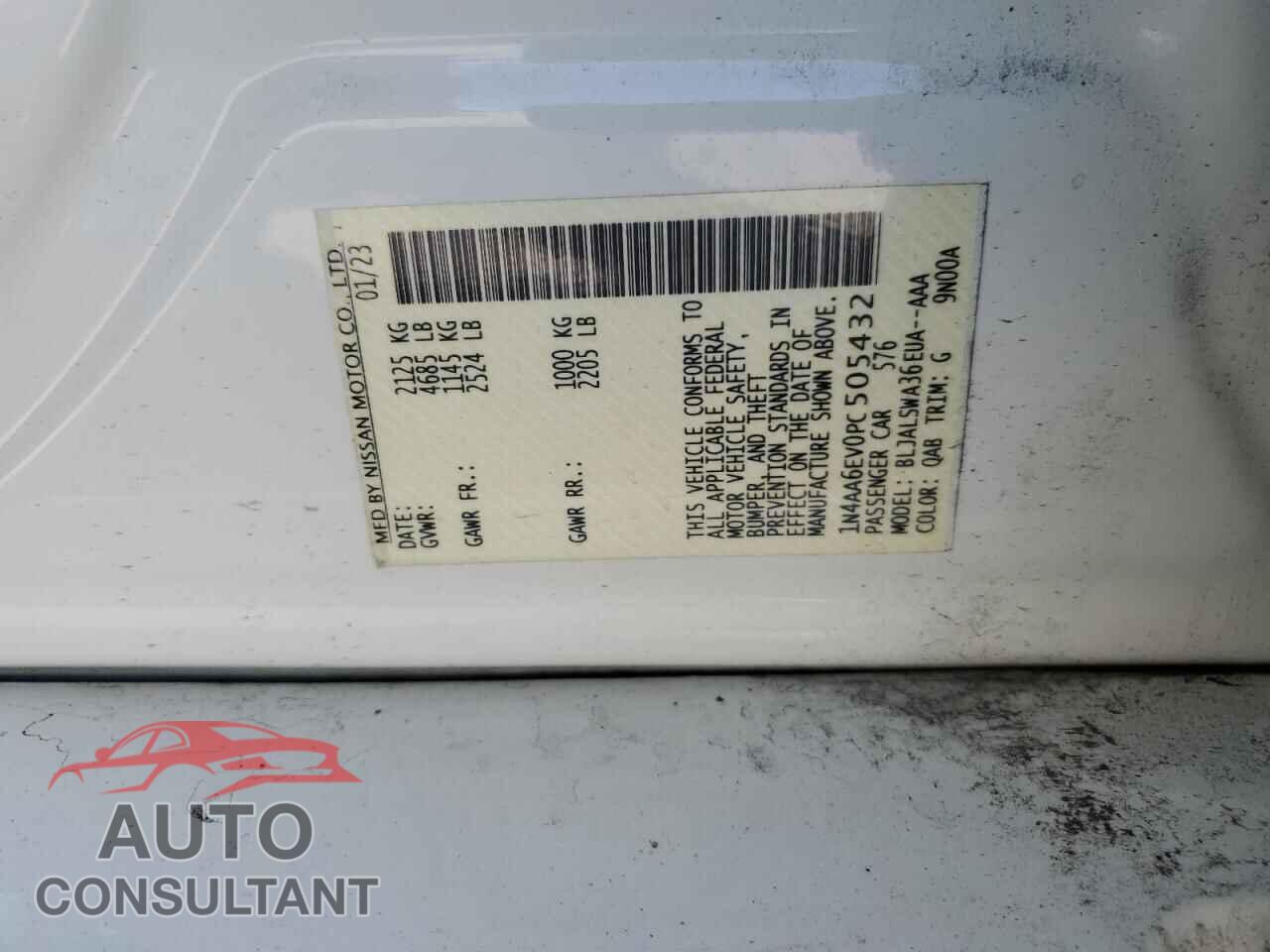 NISSAN MAXIMA 2023 - 1N4AA6EV0PC505432