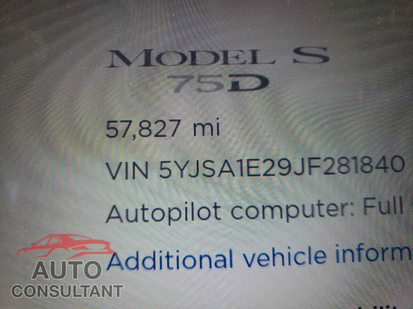 TESLA MODEL S 2018 - 5YJSA1E29JF281840
