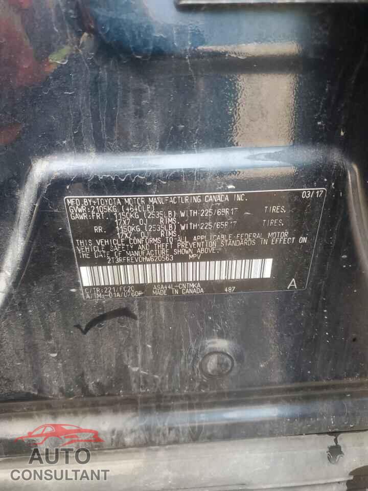 TOYOTA RAV4 2017 - 2T3RFREV0HW620563