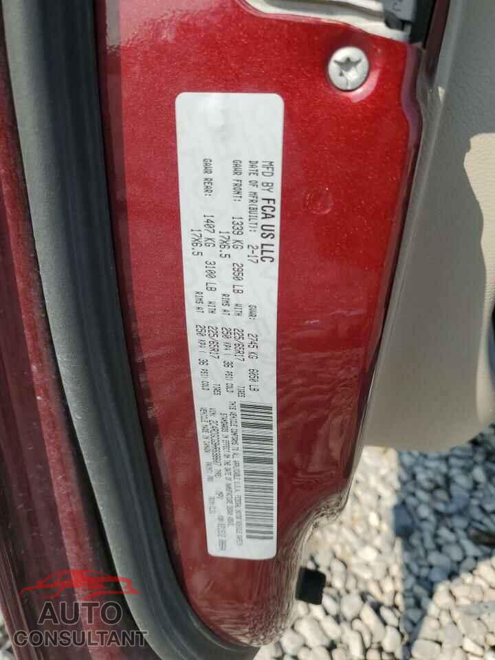 DODGE CARAVAN 2017 - 2C4RDGCG9HR698607
