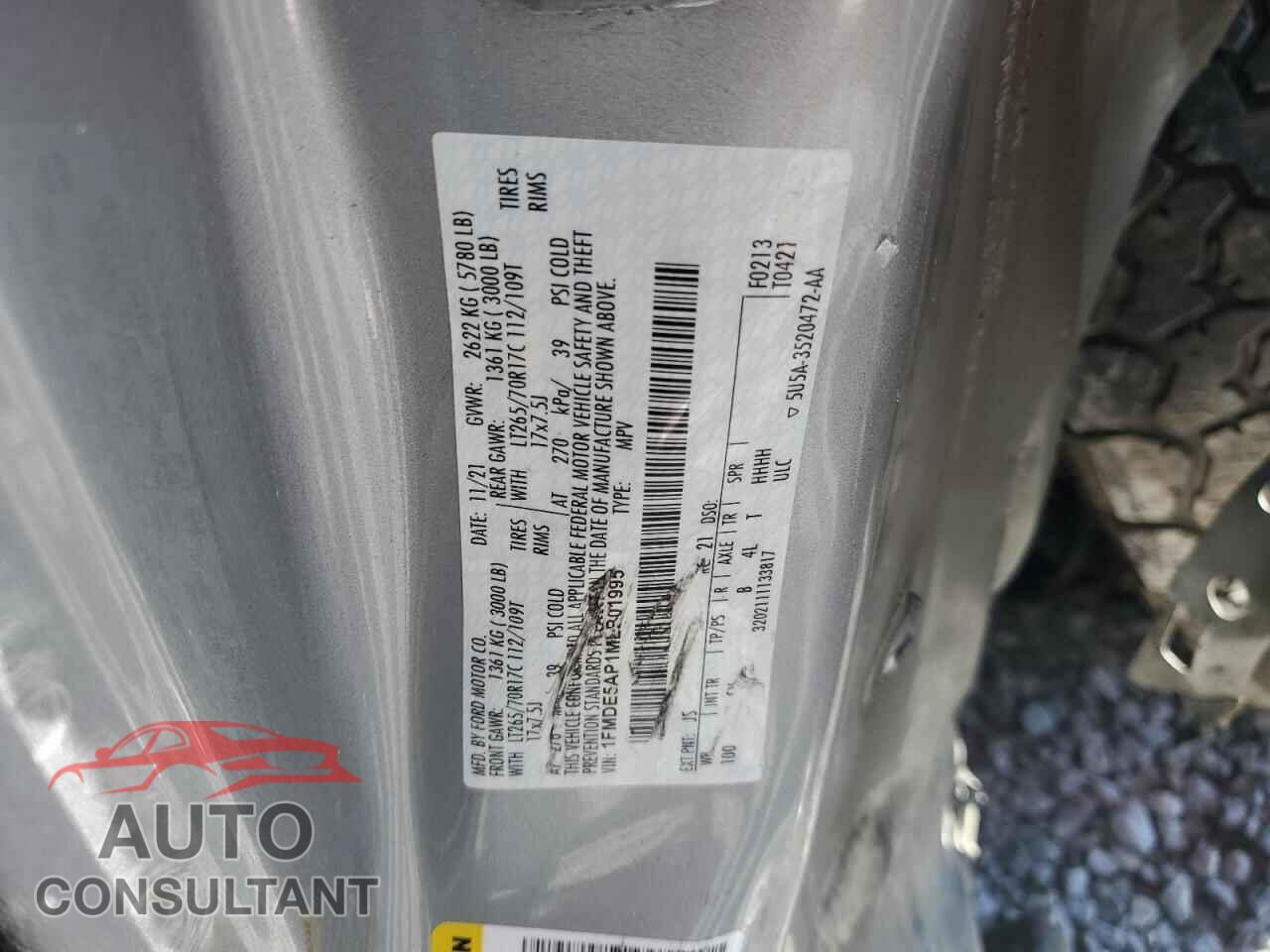 FORD BRONCO 2021 - 1FMDE5AP1MLB01995