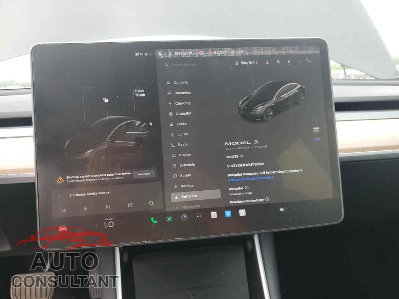 TESLA MODEL 3 2020 - 5YJ3E1EA1LF792199