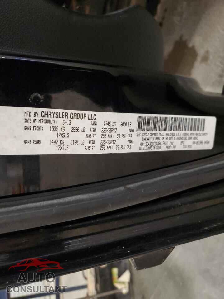 DODGE CARAVAN 2013 - 2C4RDGCGXDR817081