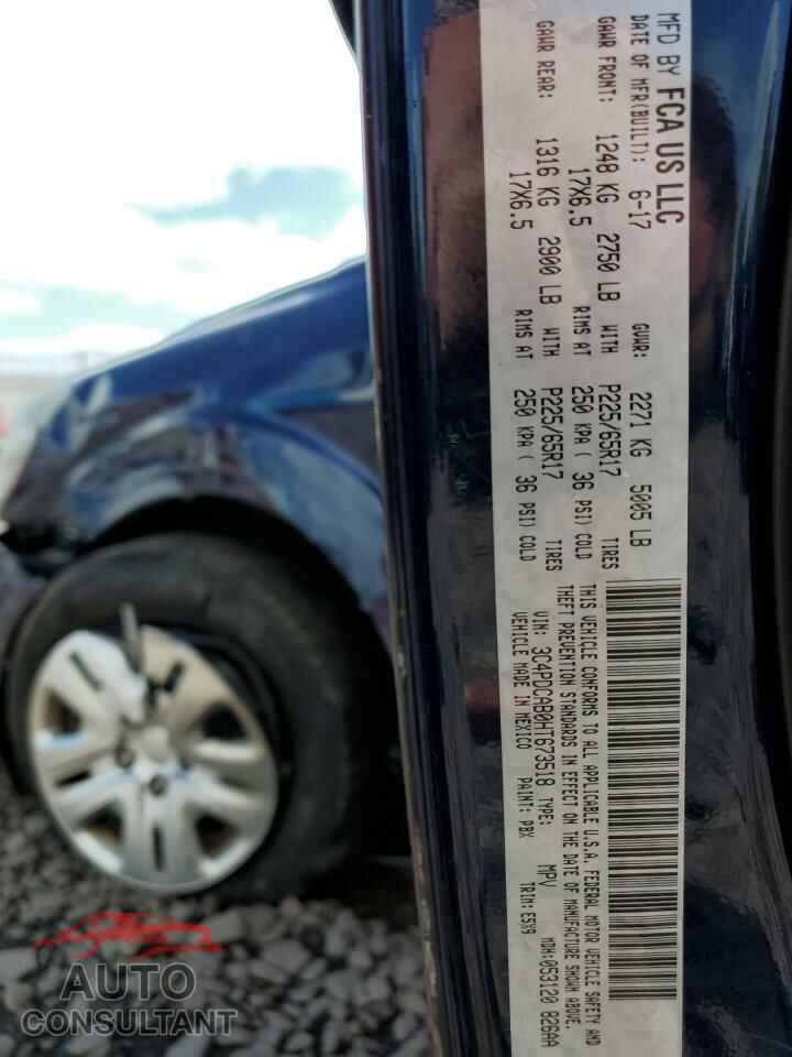 DODGE JOURNEY 2017 - 3C4PDCAB0HT673518