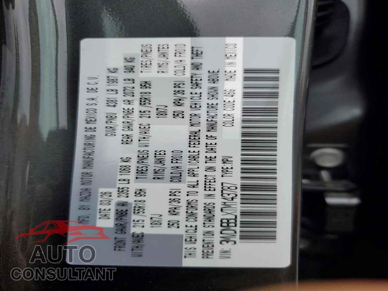 MAZDA CX30 2026 - 3MVDMBBLXTM143787