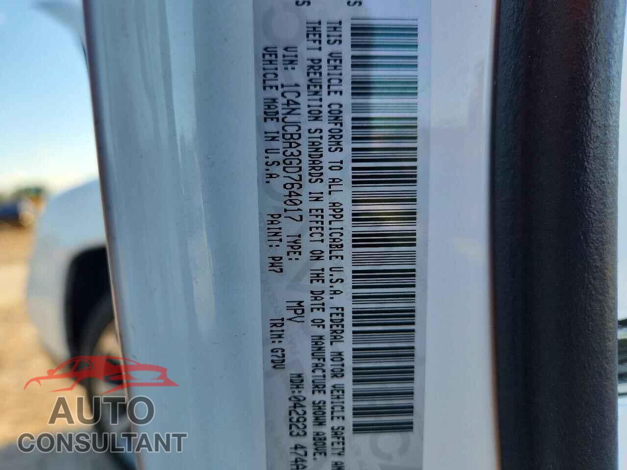 JEEP COMPASS 2016 - 1C4NJCBA3GD764017