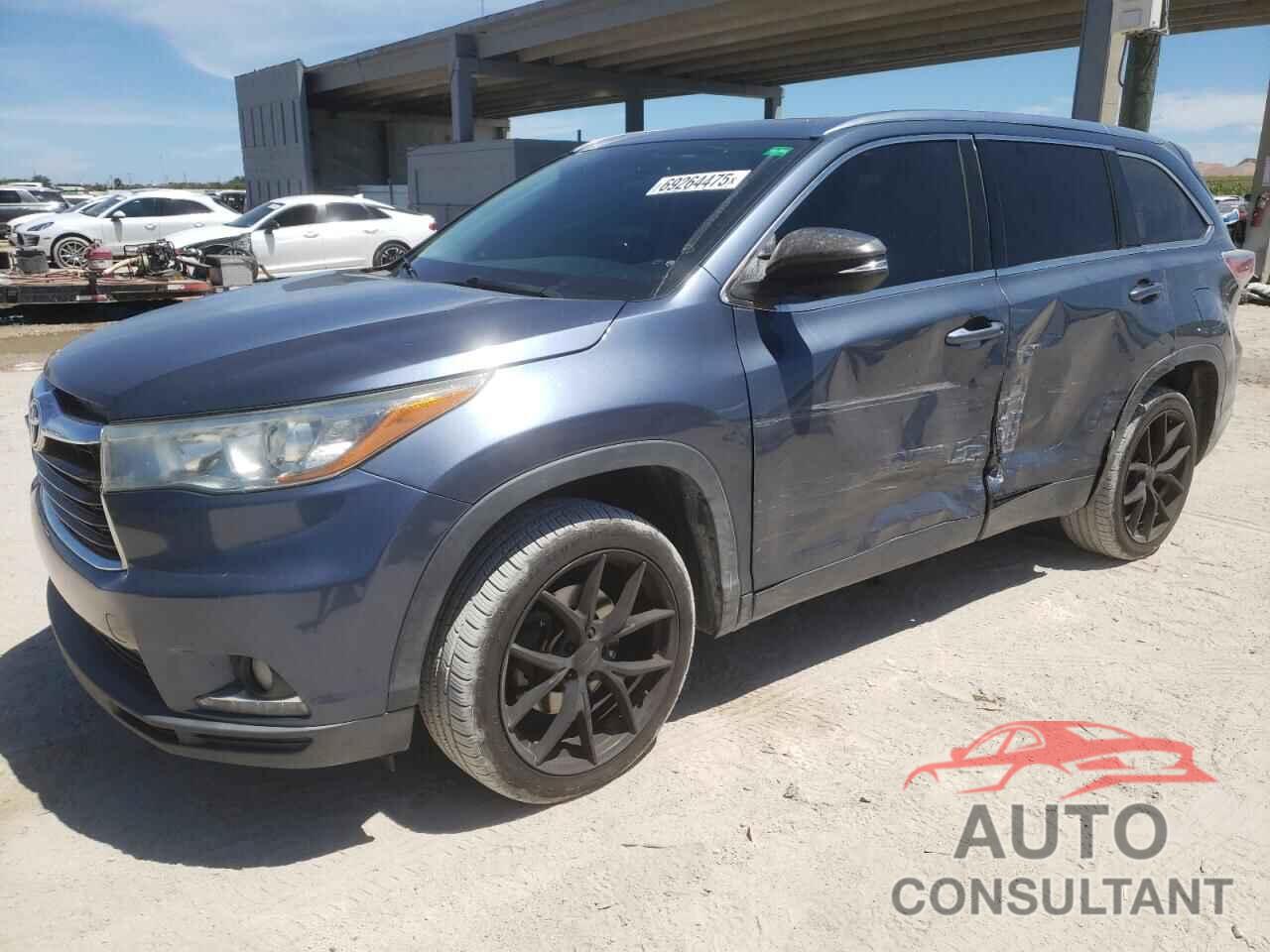 TOYOTA HIGHLANDER 2014 - 5TDYKRFH3ES020052