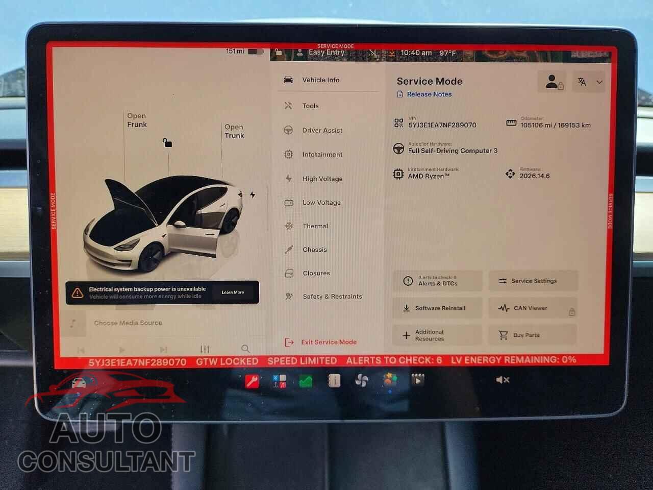 TESLA MODEL 3 2022 - 5YJ3E1EA7NF289070