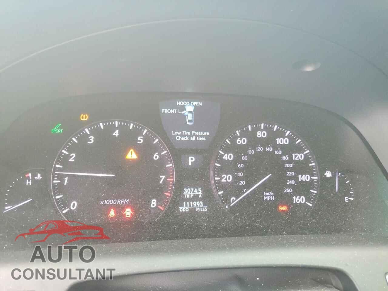 LEXUS LS 2009 - JTHDL46F695000840