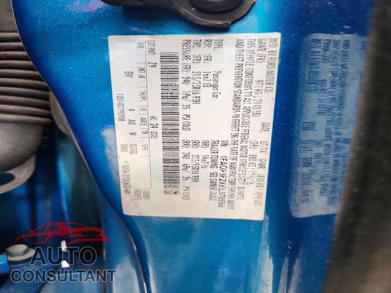 FORD FOCUS 2014 - 1FADP3F2XEL378698