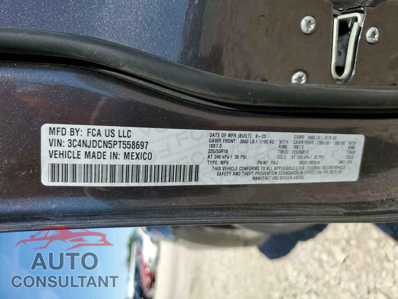 JEEP COMPASS 2023 - 3C4NJDCN5PT558697