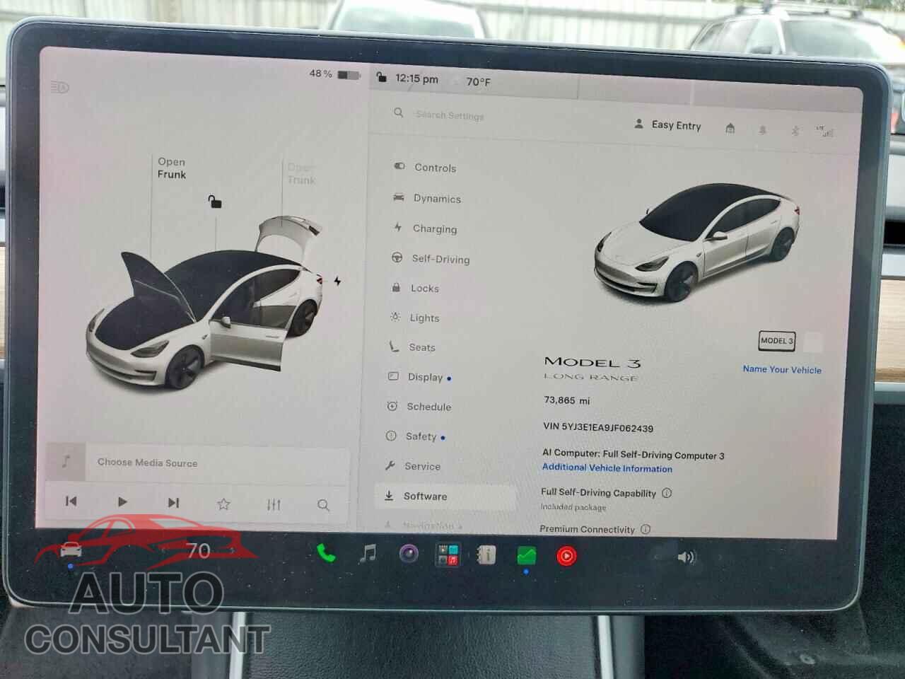 TESLA MODEL 3 2018 - 5YJ3E1EA9JF062439