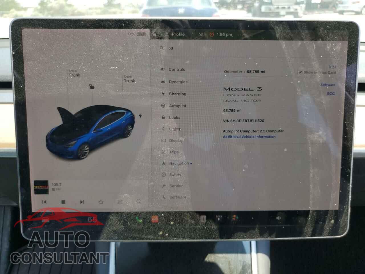 TESLA MODEL 3 2018 - 5YJ3E1EB7JF111520