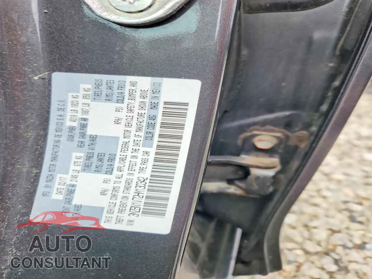 MAZDA 3 2017 - 3MZBN1V72HM130342