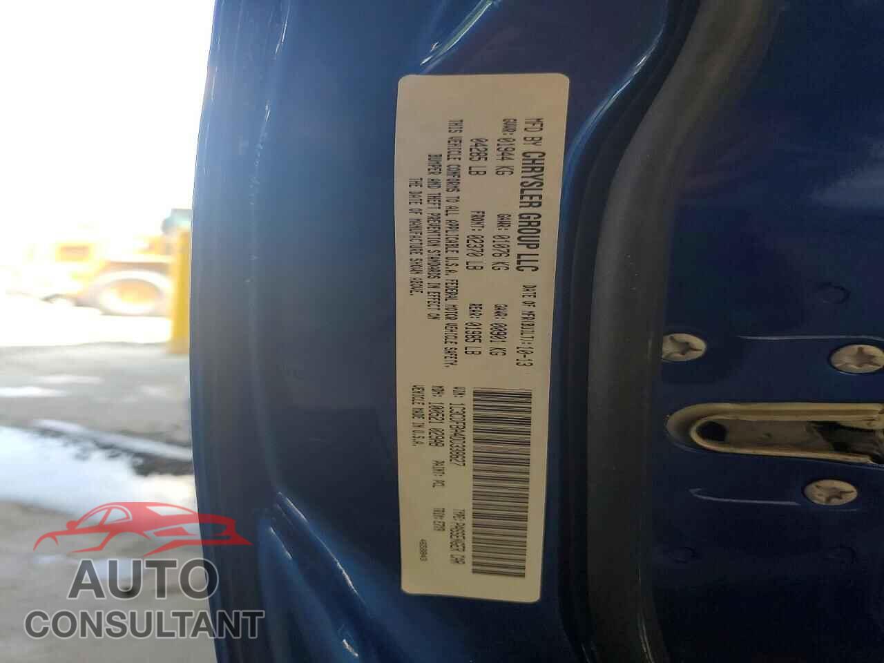 DODGE DART 2013 - 1C3CDFBA4DD338627