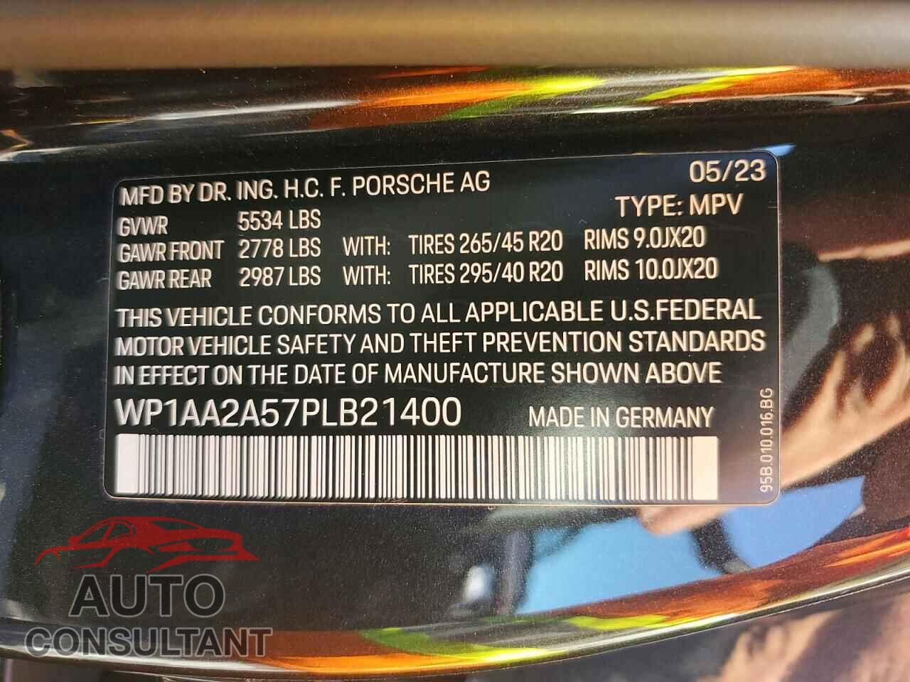 PORSCHE MACAN 2023 - WP1AA2A57PLB21400