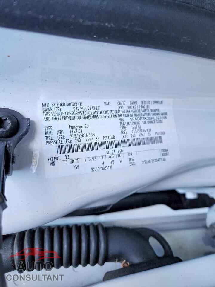 FORD FOCUS 2017 - 1FADP3K20HL323106