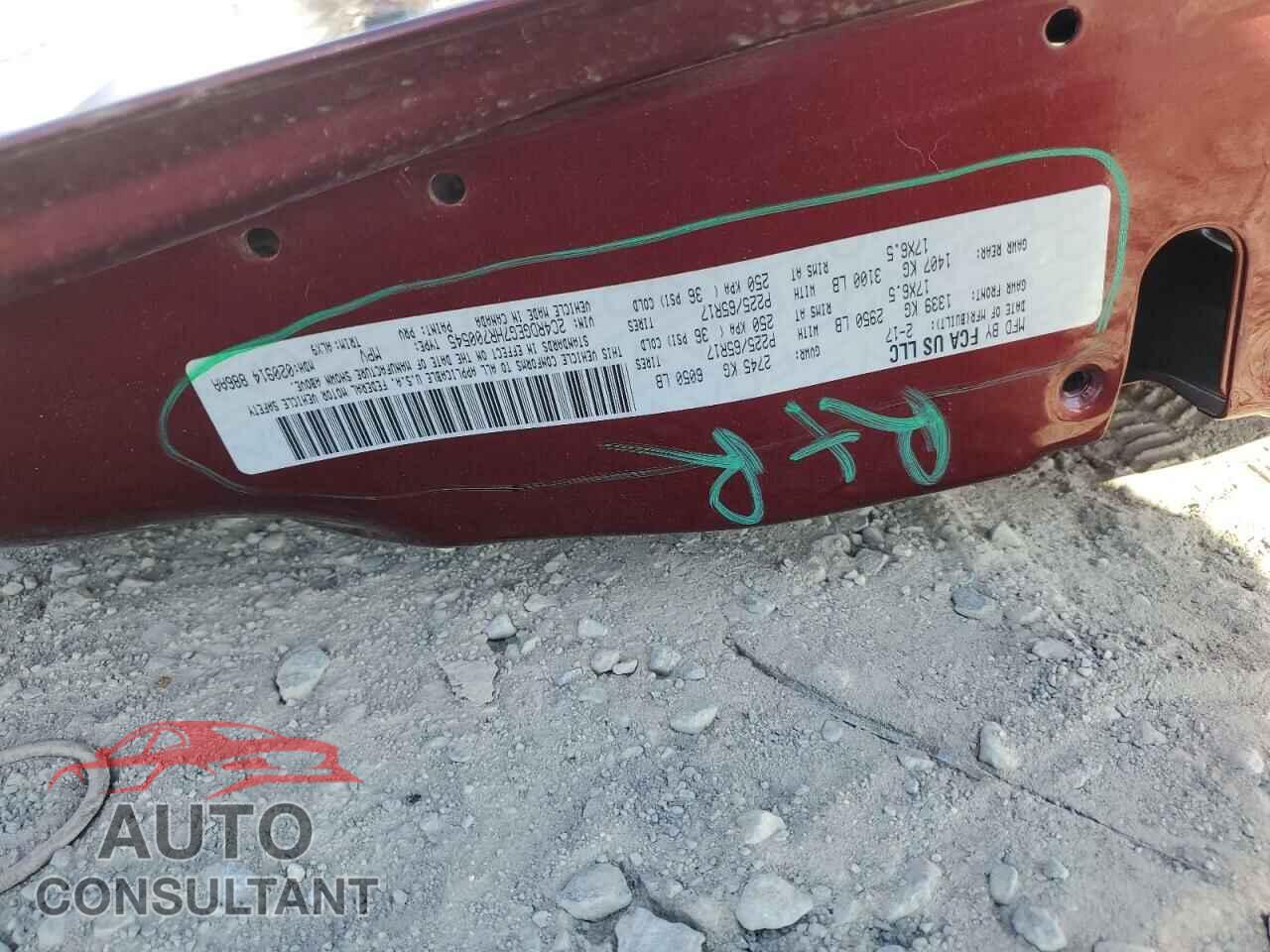 DODGE CARAVAN 2017 - 2C4RDGEG7HR700545