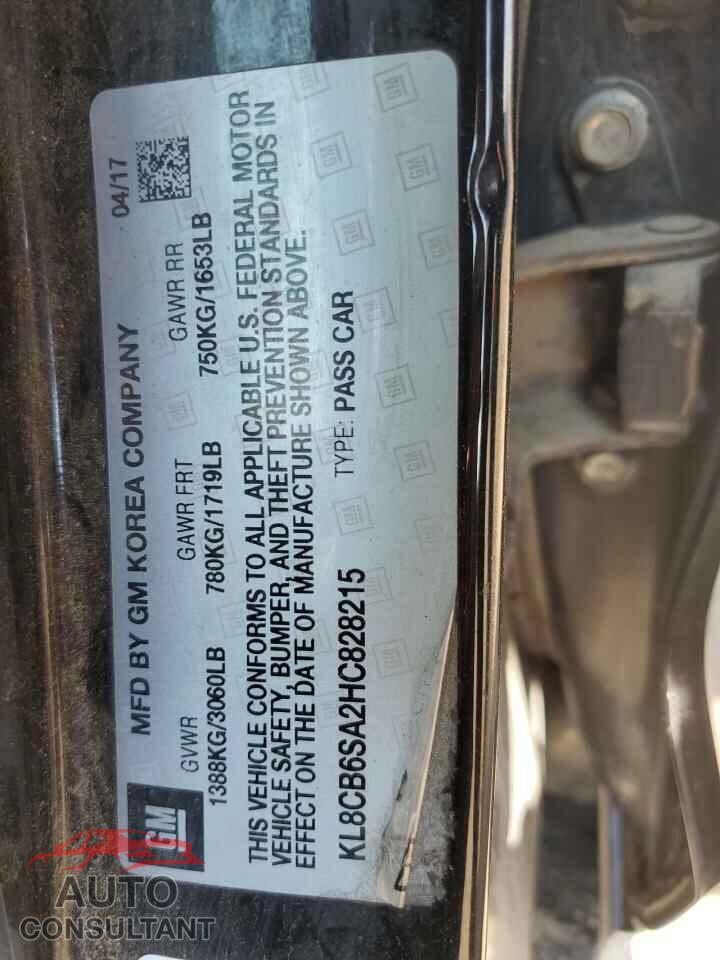 CHEVROLET SPARK 2017 - KL8CB6SA2HC828215