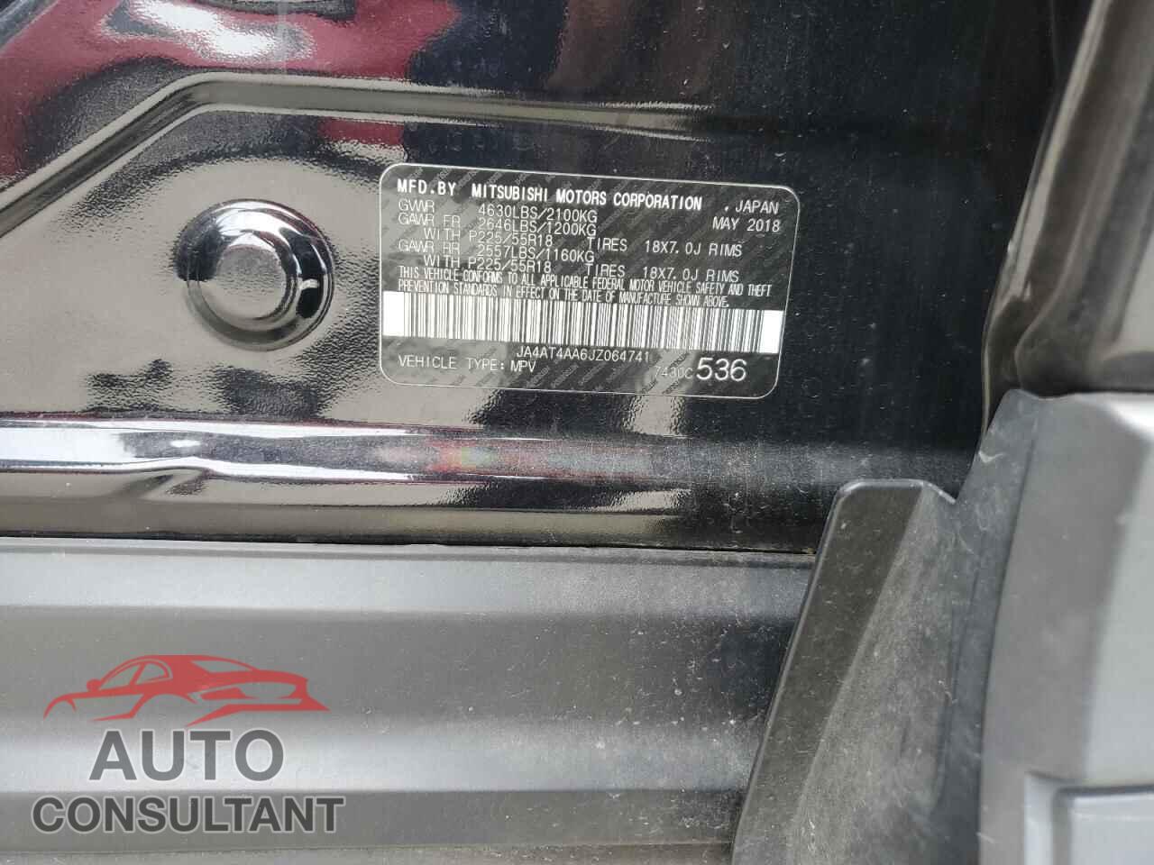MITSUBISHI ECLIPSE 2018 - JA4AT4AA6JZ064741