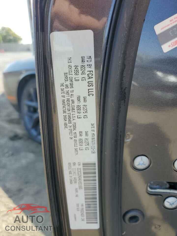 DODGE CHALLENGER 2019 - 2C3CDZAG4KH551665