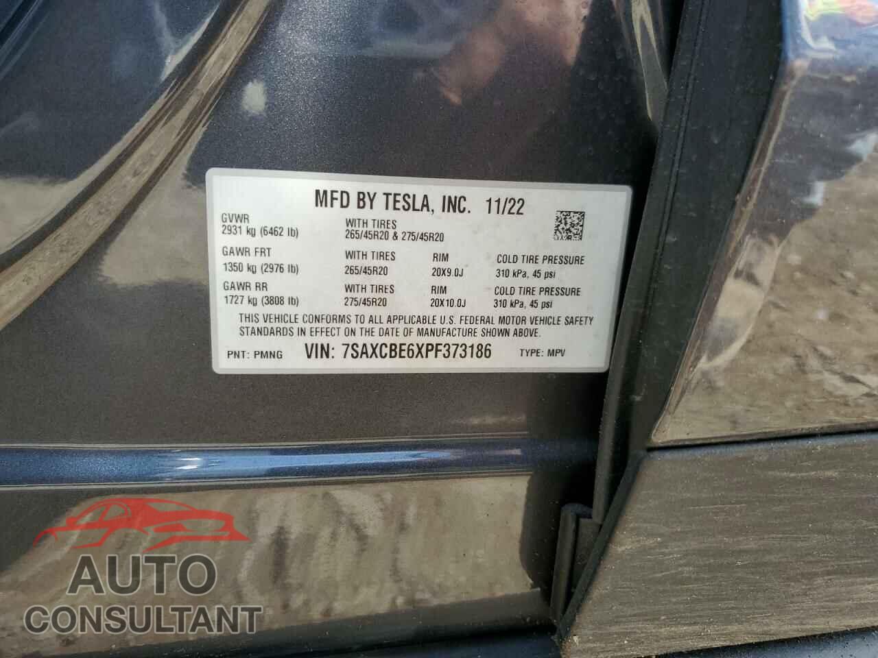 TESLA MODEL X 2023 - 7SAXCBE6XPF373186