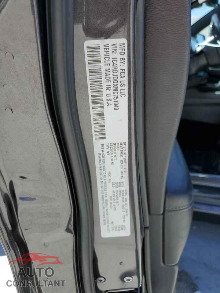 DODGE DURANGO 2021 - 1C4RDJDGXMC751040